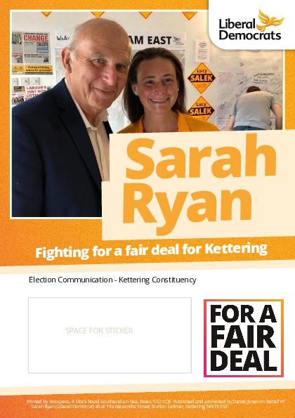 Sarah Ryan - Fighting for a Fair Deal for Kettering